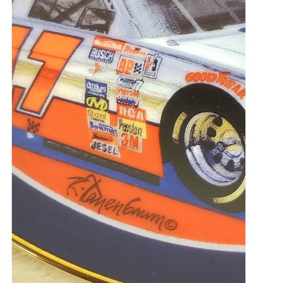 Darrell Waltrip Silver Anniversary Salute Year 1997 Wall Decor Plate 6 1/2" Vtg - Picture 7 of 12